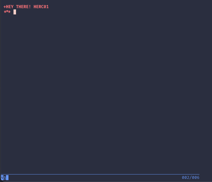 MVS Message Received